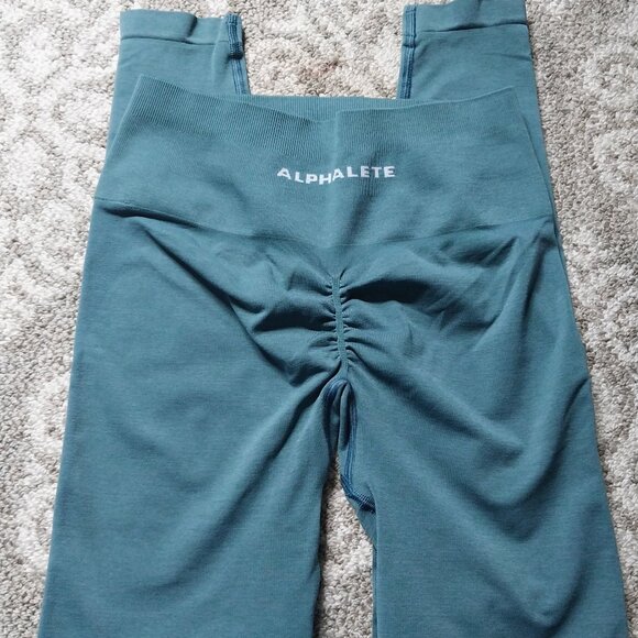 Alphalete Amplify  leggings size small Teal - Picture 1 of 3